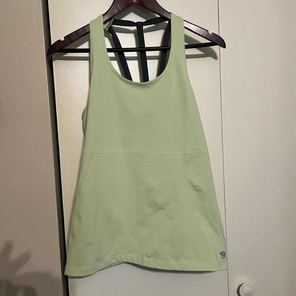 Mountain Hardwear‎ Strappy Back Athletic Activewear Tank Top Green Size Large